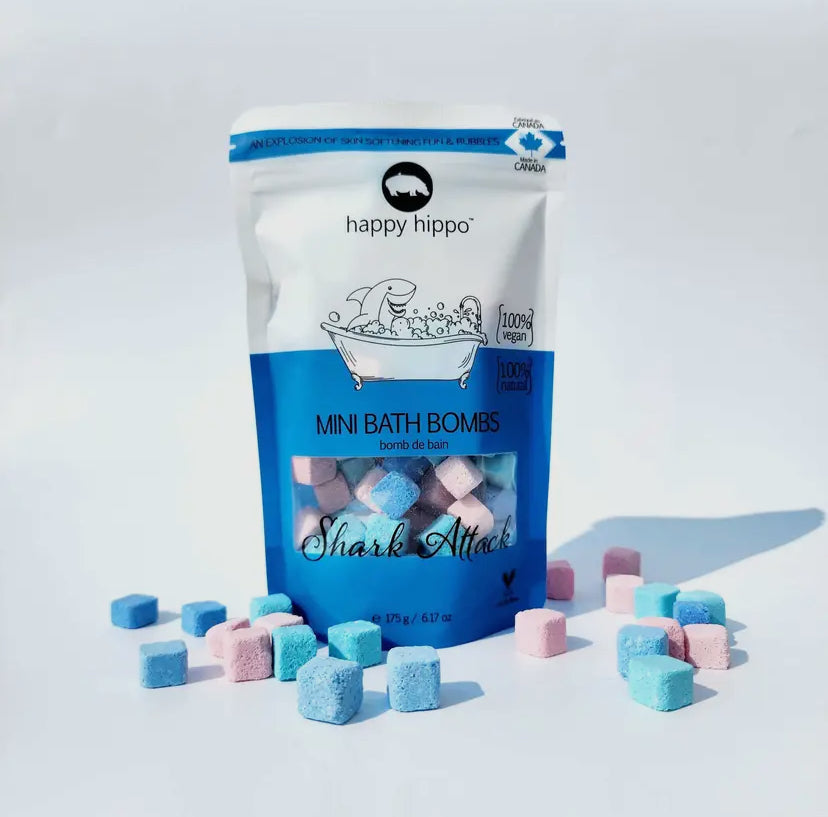 Happy Hippo Shark Attack mini bath bombs