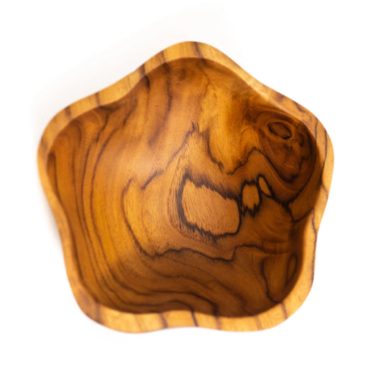 Star Teak Wood Bowls